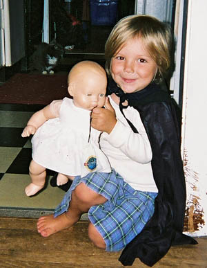 Littlest witch with her dolly